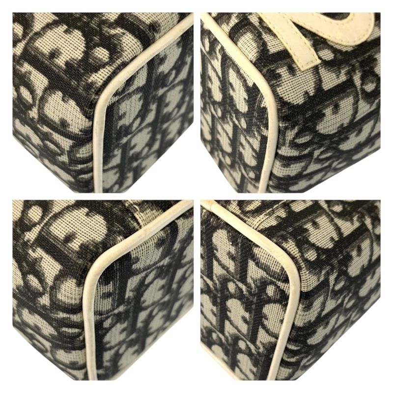 Dior Trotter White Black Handbag Vanity Bag