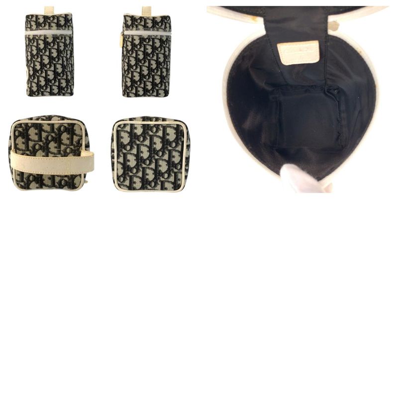Dior Trotter White Black Handbag Vanity Bag