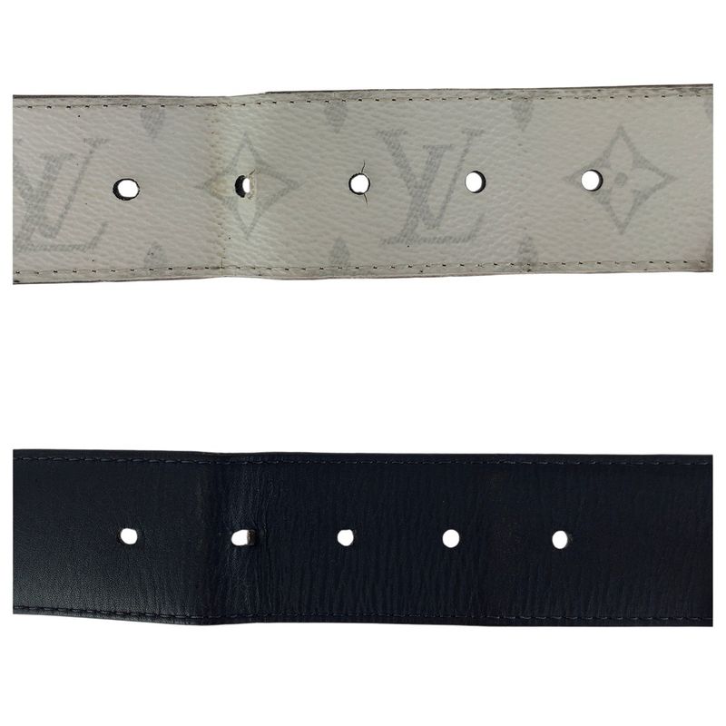 Louis Vuitton Monogram Ceinture Li Verso White Black