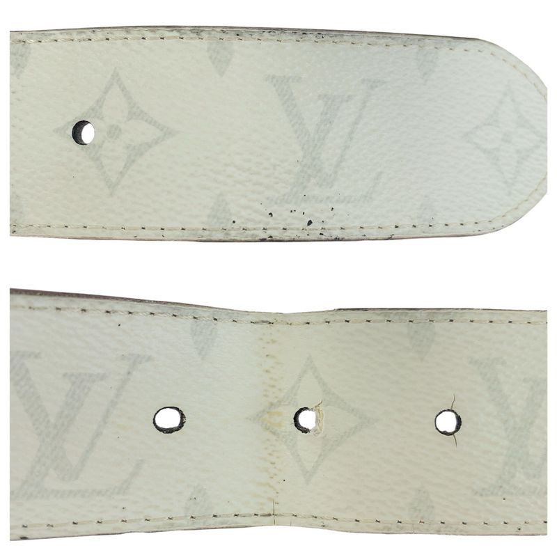 Louis Vuitton Monogram Ceinture Li Verso White Black