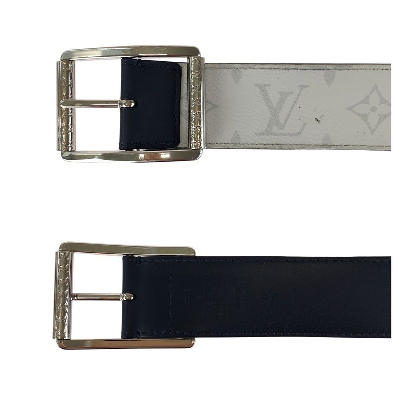 Louis Vuitton Monogram Ceinture Li Verso White Black