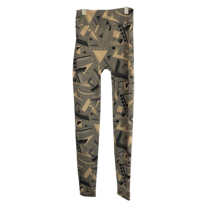 Fendi Sportswear Khaki Polyester Leggings Long Pants