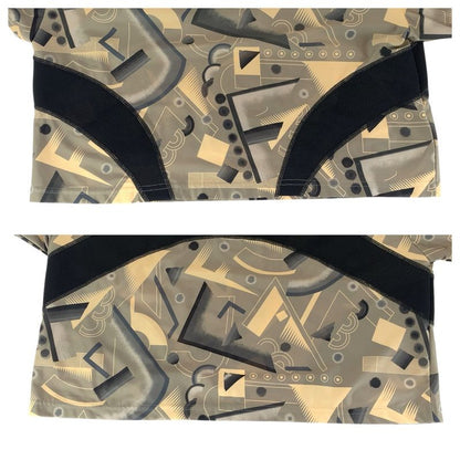 Fendi Sportswear S Khaki Black Polyester Short Sleeve T-Shirt