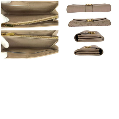 Louis Vuitton Monogram Mahina Portefeuille Iris Beige Gold Leather