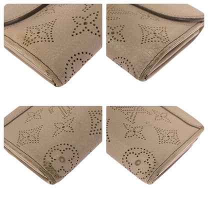 Louis Vuitton Monogram Mahina Portefeuille Iris Beige Gold Leather