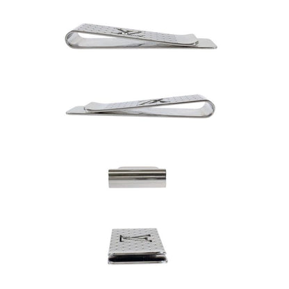 Louis Vuitton Bill Clip Silver Steel Money Shoulder Bag