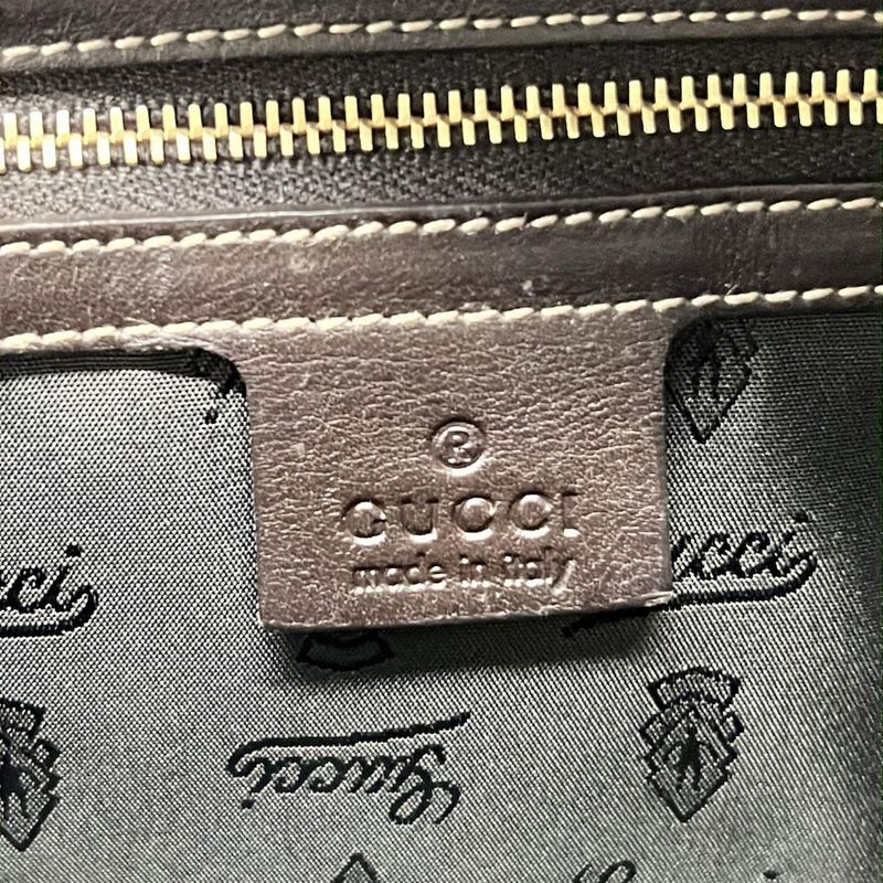 Gucci Handbag Crystal GG Hysteria Beige Dark Brown Dark