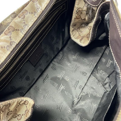 Gucci Handbag Crystal GG Hysteria Beige Dark Brown Dark