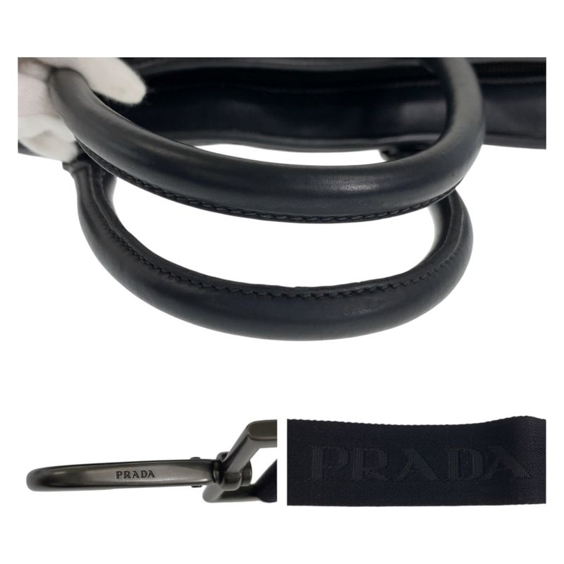 Prada Black Leather Business
