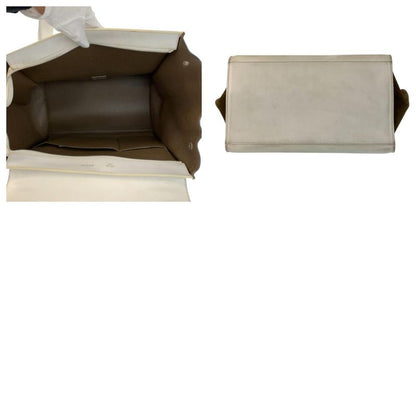 Celine Trapeze Black White Khaki Leather 2-Way Shoulder Bag