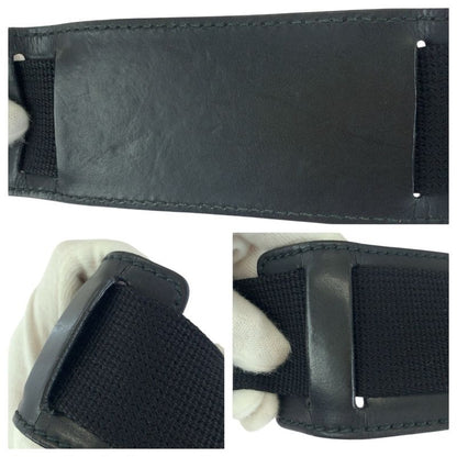 Gucci 2-Way Beige Black Silver GG Supreme Canvas Leather
