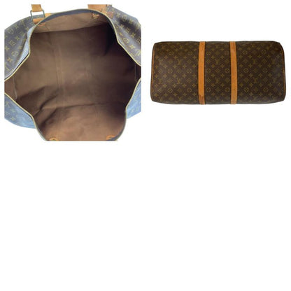 Louis Vuitton Monogram Keepall 55 Brown Gold Boston Bag