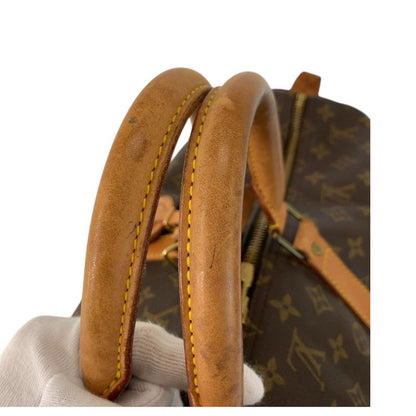 Louis Vuitton Monogram Keepall 55 Brown Gold Boston Bag