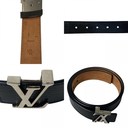 Louis Vuitton Belt Ceinture Leather Black Brown