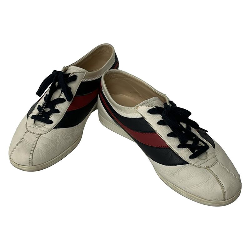 Gucci Sneakers 8.5 White Black Red Leather X X