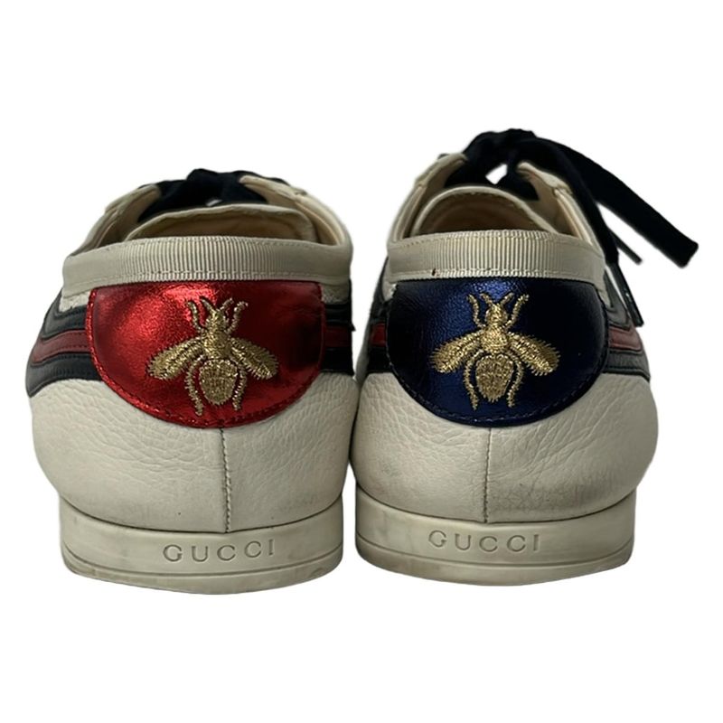 Gucci Sneakers 8.5 White Black Red Leather X X