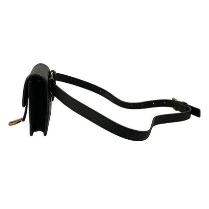 Dior Waist Pouch Saddle Bag Black Leather