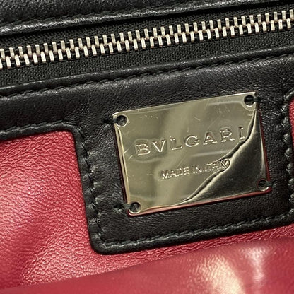 Bvlgari Shoulder Bag Diva Dream Black Chain Studs Quilted