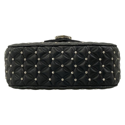 Bvlgari Shoulder Bag Diva Dream Black Chain Studs Quilted
