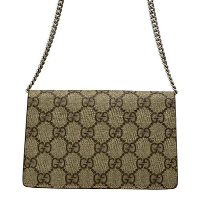 Gucci Shoulder Bag Dionysus GG Plus Supreme Ebony Beige