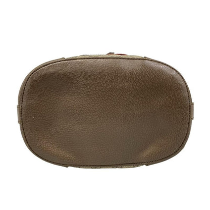Gucci Shoulder Bag Courier Beige Ebony Dark Brown 2-Way