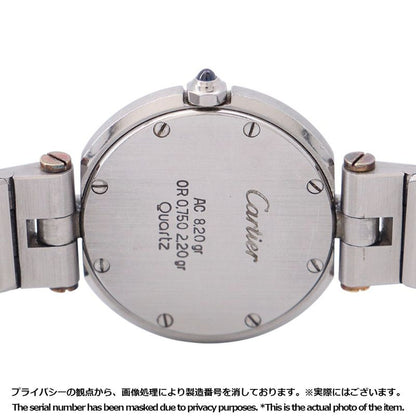 Cartier Santos Round Watch White Dial Quartz