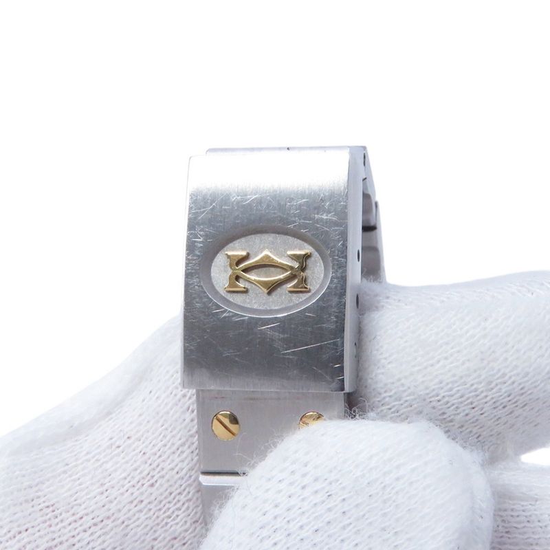 Cartier Santos Round Watch White Dial Quartz