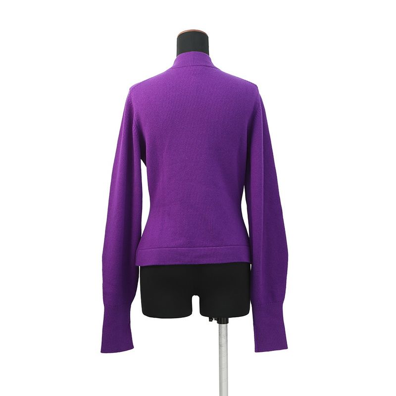 Chanel Cardigan CC Logo Cashmere Rhinestone 38 Top