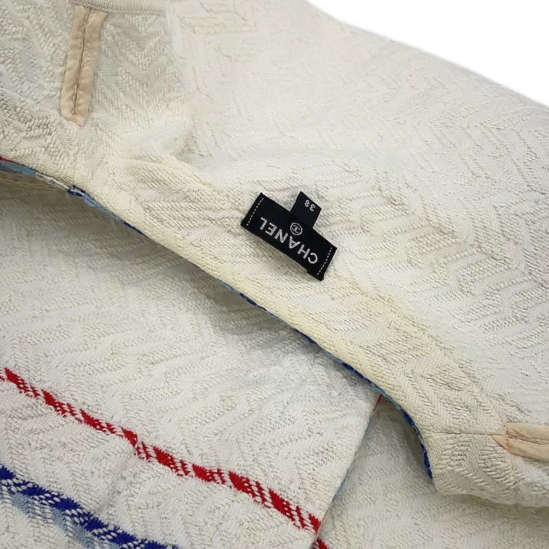 Chanel Vest Cotton 38 Top White