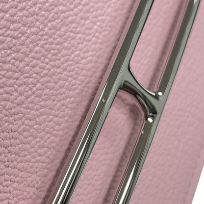 Hermes Wallet Roulis Slim Rose Sakura Silver Chevre Misor