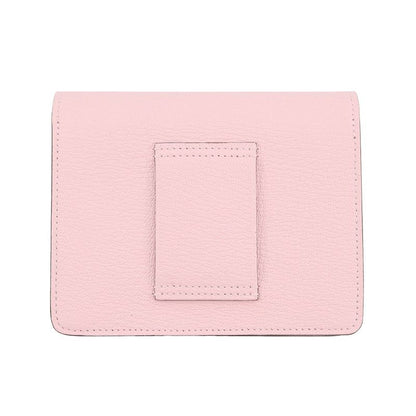 Hermes Wallet Roulis Slim Rose Sakura Silver Chevre Misor