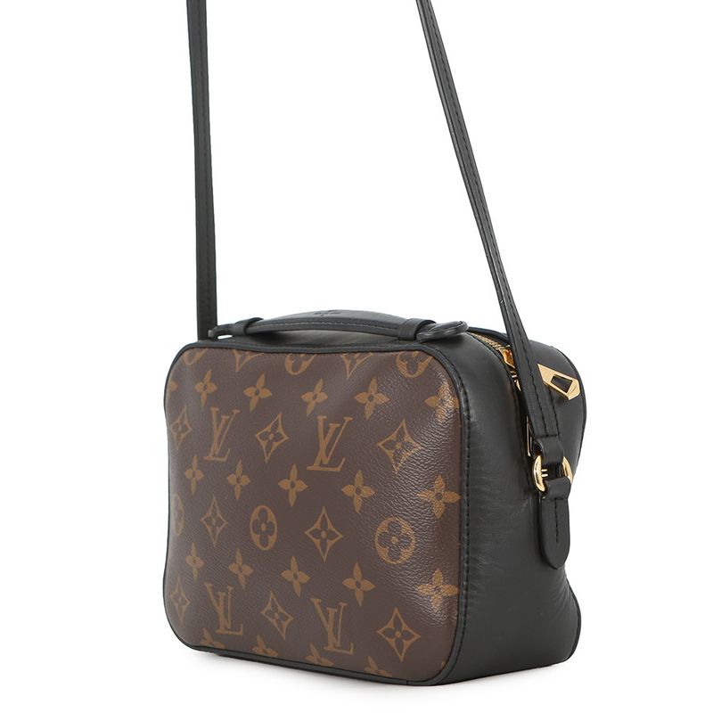 Louis Vuitton Shoulder Bag Monogram Saintonge Tassel Noir Black