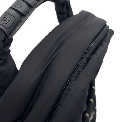 Chanel Backpack Sports Logo CC Nylon Black