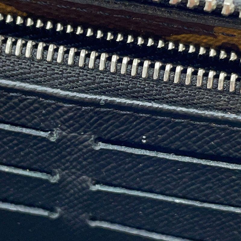 Louis Vuitton Wallet Monogram Macassar Zippy Dragonne Noir Black