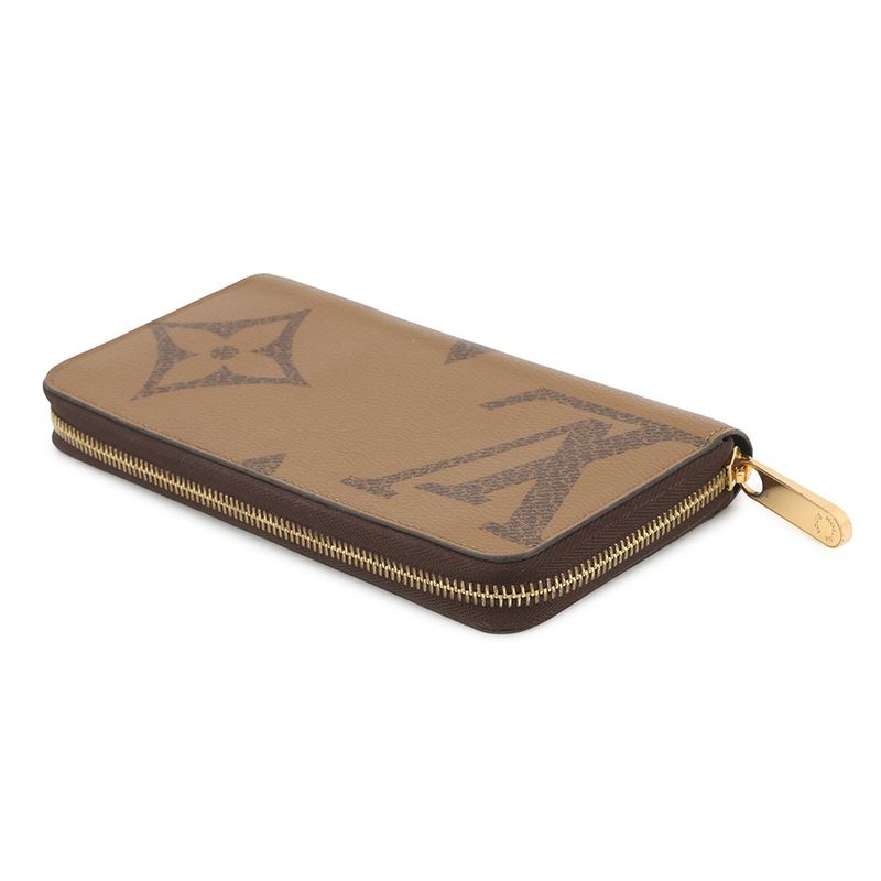 Louis Vuitton Wallet Monogram Giant Reverse Zippy Noir Black