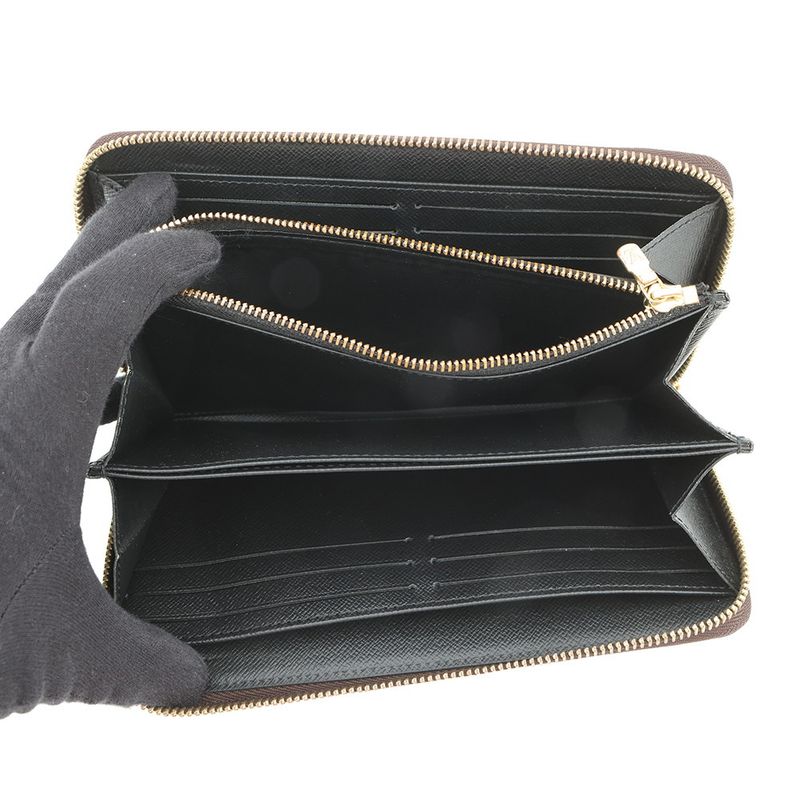 Louis Vuitton Wallet Monogram Giant Reverse Zippy Noir Black
