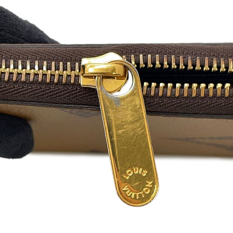 Louis Vuitton Wallet Monogram Giant Reverse Zippy Noir Black