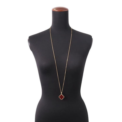 Van Cleef & Arpels Necklace Magic Alhambra Long 1 Motif Carnelian 18K