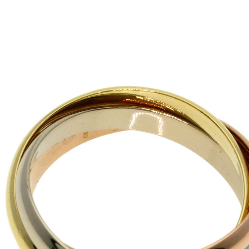 Cartier Trinity SM 50 Ring 18K Yellow Gold 18K White Pink