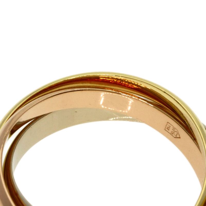 Cartier Trinity SM 50 Ring 18K Yellow Gold 18K White Pink