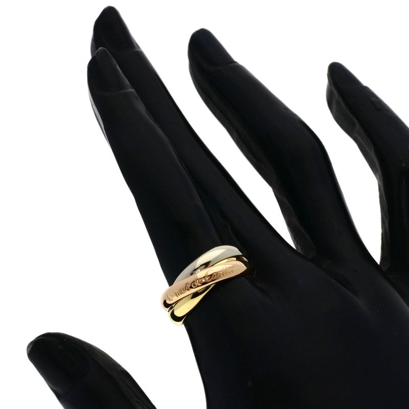 Cartier Trinity 51 Ring 18K Yellow Gold 18K White Pink