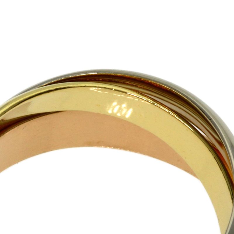 Cartier Trinity 51 Ring 18K Yellow Gold 18K White Pink