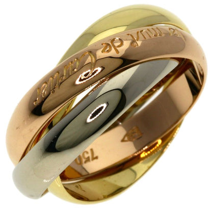 Cartier Trinity 51 Ring 18K Yellow Gold 18K White Pink