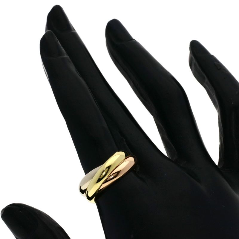 Cartier Trinity 52 Ring 18K Yellow Gold 18K White Pink