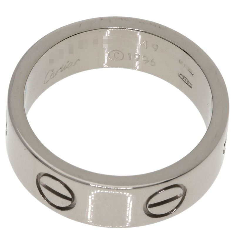 Cartier Love Ring 49 18K White Gold