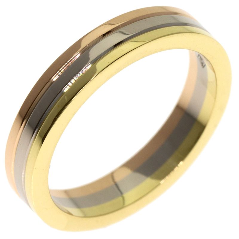 Cartier Three Color 47 Ring 18K Yellow Gold 18K White Pink