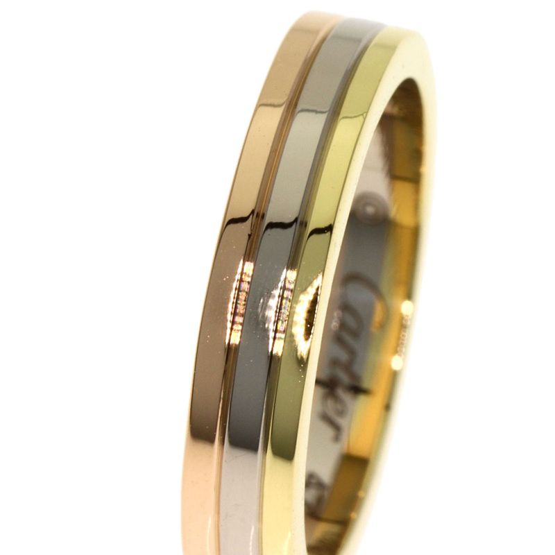 Cartier Three Color 47 Ring 18K Yellow Gold 18K White Pink