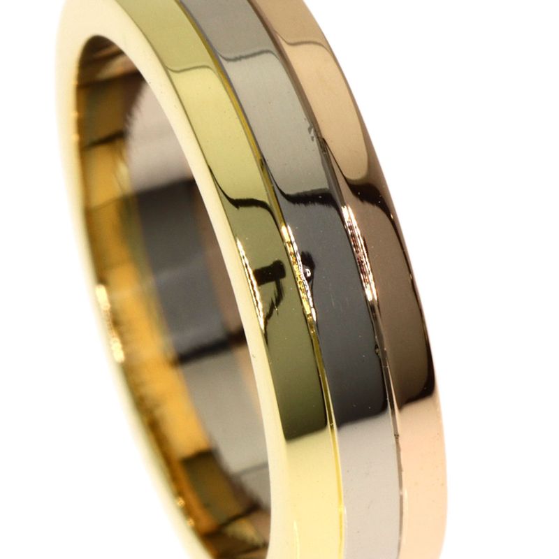 Cartier Three Color 48 Ring 18K Yellow Gold 18K White Pink