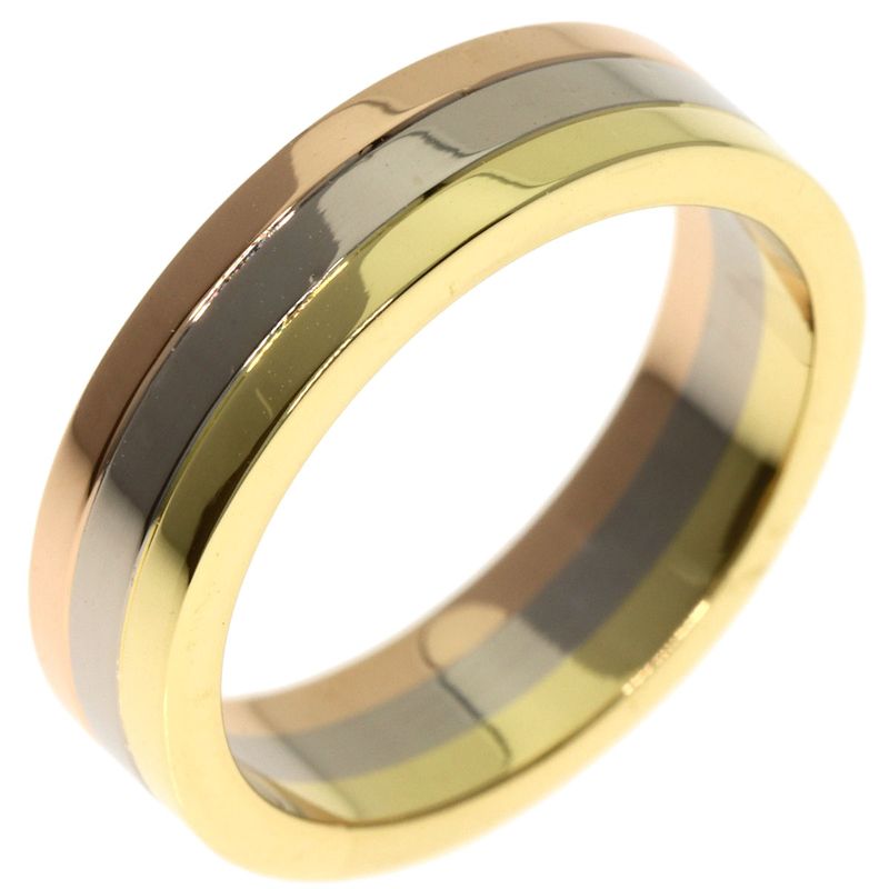 Cartier Three Color 48 Ring 18K Yellow Gold 18K White Pink
