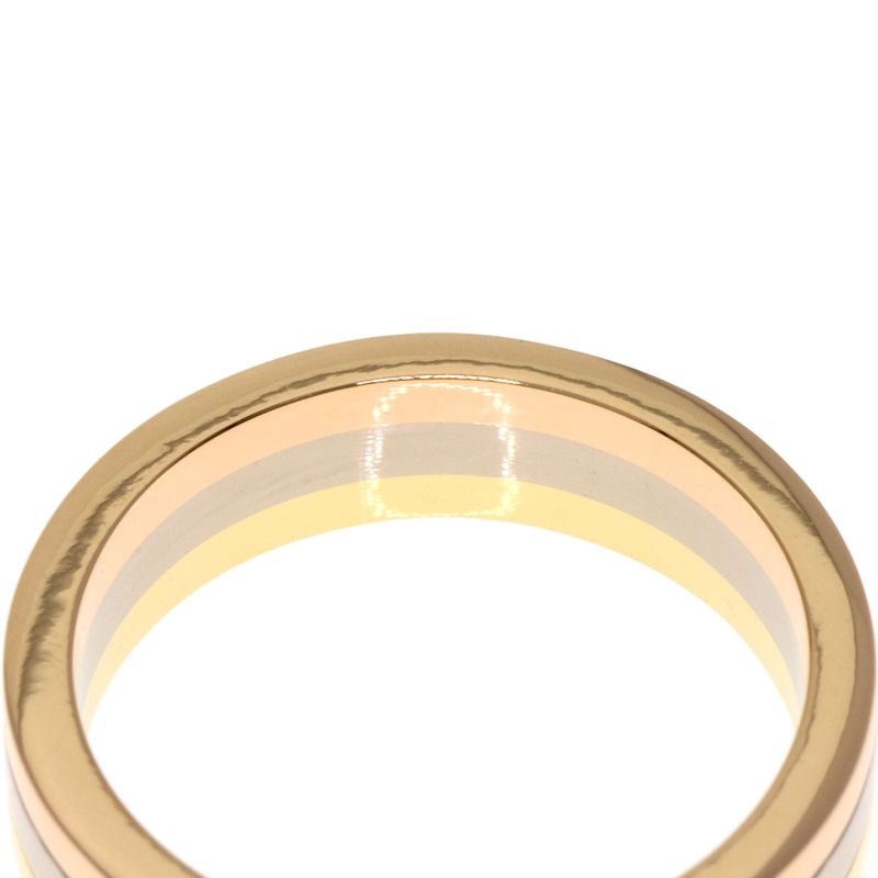 Cartier Three Color 48 Ring 18K Yellow Gold 18K White Pink